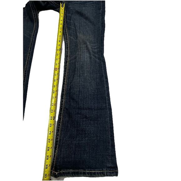 Freestyle Revolution Jeans Women's Sz 7 Low Rise Boot Cut Med Wash Embroidered - Picture 6 of 9